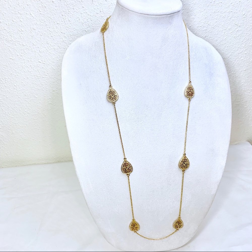 Long gold CZ chain